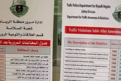 SAUDI ARABIA TRAFFIC FINES LIST -2019