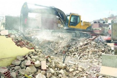 New road map of Jeddah, demolished buildings in old palaces