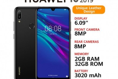 Huawei Y6 Prime 2019 Dual SIM - 32GB, 2GB RAM, 4G LTE, Midnight Black