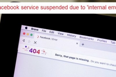 Facebook service suspended due to 'internal error'