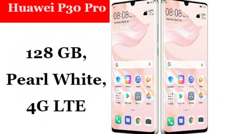 Huawei P30 Pro 128 GB, Pearl White, 4G LTE